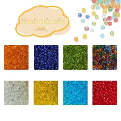 8 Colors Glass Seed Beads&nbsp;SEED-YW0001-55