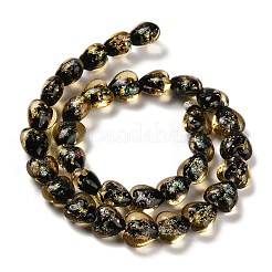 Handmade Dichroic Foil Glass Beads Strands&nbsp;DICH-U001-03C