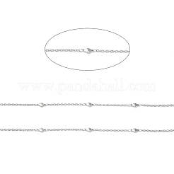 Tarnish Resistant 304 Stainless Steel Flat Round with Star Link Chains&nbsp;CHS-G027-09P