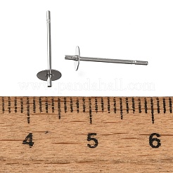 Anti-Tarnish 304 Stainless Steel Stud Earring Findings&nbsp;STAS-P370-01B-P