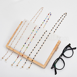 3Pcs 3 Color Plastic Round Beaded Eyeglasses Chains&nbsp;AJEW-GL0001-64