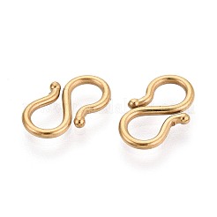304 Stainless Steel S-Hook Clasps&nbsp;STAS-N125-23B-G