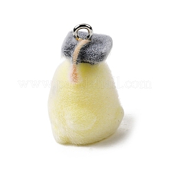 Flocking Opaque Resin Pendants&nbsp;RESI-G123-01K