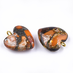 Assembled Bronzite and Imperial Jasper Pendants&nbsp;X-G-T111-04F