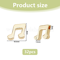 32Pcs Brass Charms&nbsp;KK-DC0004-86