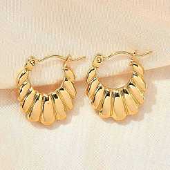 304 Stainless Steel Hoop Earrings for Women&nbsp;EJEW-L296-059G