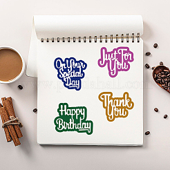 2 Styles Word Cutting Dies Stencils&nbsp;DIY-CP0011-96