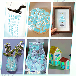 Sea Glass Pieces for Crafts&nbsp;DIY-WH0061-040C