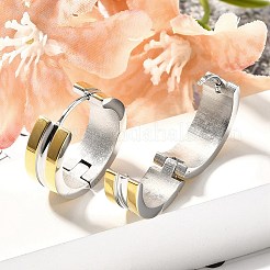 304 Stainless Steel Hoop Earrings for Women&nbsp;EJEW-C096-50GP