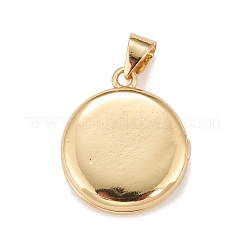 Brass Micro Pave Cubic Zirconia Locket Pendants&nbsp;KK-A161-43A-G