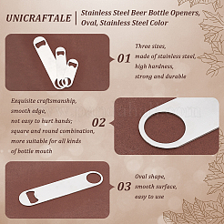 21Pcs 3 Style Stainless Steel Beer Bottle Openers&nbsp;AJEW-UN0001-22