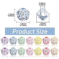 100Pcs Imitation Pearl Acrylic Beads&nbsp;OACR-YW0003-16