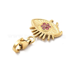 304 Stainless Steel Rhinestone Pendant Decoration&nbsp;STAS-L283-48G