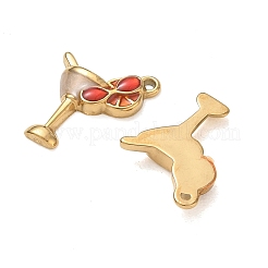 304 Stainless Steel Enamel Pendants&nbsp;SA-CBA7876-40G-02