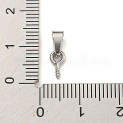 Tarnish Resistant 304 Stainless Steel Screw Eye Pin Peg Bails&nbsp;STAS-R233-01A-P