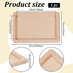 Rectangle Velvet Jewelry Plates&nbsp;AJEW-WH0886-11B