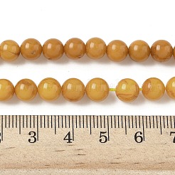 Natural Beeswax Beads Strands&nbsp;G-L095-B02-7mm-01