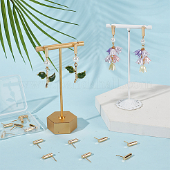 20Pcs Brass Stud Earrings Findings&nbsp;KK-SC0006-04