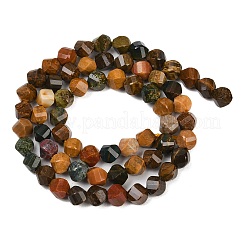 Natural Ocean Jasper Beads Strands&nbsp;G-P611-C05-01