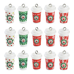 20Pcs 5 Styles Christmas Silicone Pendants&nbsp;SIL-BG0001-02