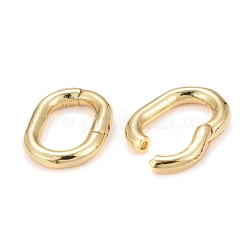 Brass Twister Clasps&nbsp;KK-F821-02G