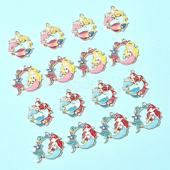 16Pcs 4 Styles Alloy Enamel Pendants&nbsp;ENAM-FS0002-24
