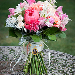 2Pcs Oval Blank Glass Dome Wedding Bouquet Photo Charms Safety Pin Brooches&nbsp;JEWB-AB00008