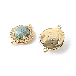 Natural Amazonite Faceted Connector Charms&nbsp;G-H323-03G-12