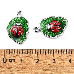 Rack Plating Alloy Enamel Pendants&nbsp;PALLOY-F308-08P