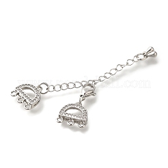 6-Holes 3-Strands Brass Lobster Claw Clasps&nbsp;KK-K388-71P