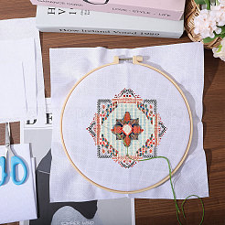 15Pcs 5 Styles 14CT Cross Stitch Fabric&nbsp;DIY-GL0005-36