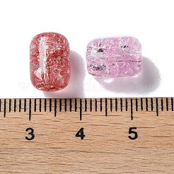 Transparent Crackle Glass Beads&nbsp;GLAA-B015-15