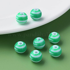 Opaque Striped Acrylic Beads&nbsp;LS-MACR-S373-27A-07