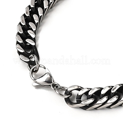 Non-Tarnish Men's 304 Stainless Steel Diamond Cut Cuban Link Chain Necklaces&nbsp;NJEW-L173-002A-P