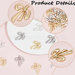 30Pcs 3 Colors Rack Plating Alloy Pendants&nbsp;FIND-SP0002-49A