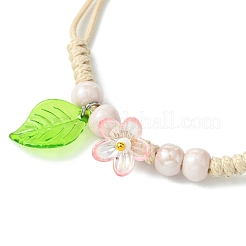 Porcelain Beads Braided Bead Bracelets&nbsp;BJEW-JB11421