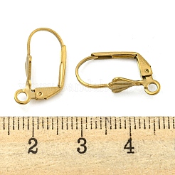 Ion Plating(IP) 304 Stainless Steel Leverback Earring Findings&nbsp;STAS-P360-02A-G