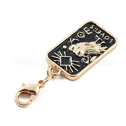 Tarot Alloy Enamel Pendant Decoration&nbsp;LS-HJEW-P021-01A-G