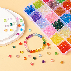 720Pcs 24 Colors Transparent Acrylic Beads&nbsp;MACR-CJ0001-17