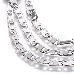 Tarnish Resistant 201 Stainless Steel Link Chains&nbsp;CHS-P007-22P