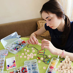 200Pcs Unfinished Wood Beads&nbsp;WOOD-CA0001-80