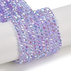 Electroplate Glass Beads Strands&nbsp;GLAA-Q105-04
