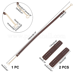 PU Leather Bag Straps&nbsp;FIND-WH0071-11B