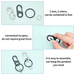 Stainless Steel and Zinc Alloy Rock Climbing Carabiners&nbsp;KEYC-UN0001-04