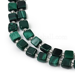 Natural Malachite Beads Strands&nbsp;G-L630-A01-7x7mm