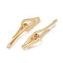 Brass Hook and S-Hook Clasps&nbsp;KK-Z136-41C-G