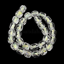 Handmade Foil Lampwork Beads Strands&nbsp;FOIL-C002-01C