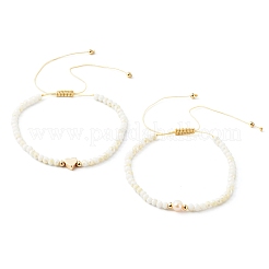 Adjustable Nylon Thread Braided Bead Bracelets Set&nbsp;BJEW-JB06450