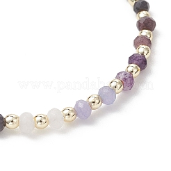 Dyed Natural Malaysia Jade & Synthetic Hematite Beaded Stretch Bracelets for Women&nbsp;BJEW-JB13069-04