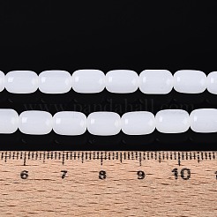 Imitation Jade Glass Beads Strands&nbsp;GLAA-T028-14J-A01